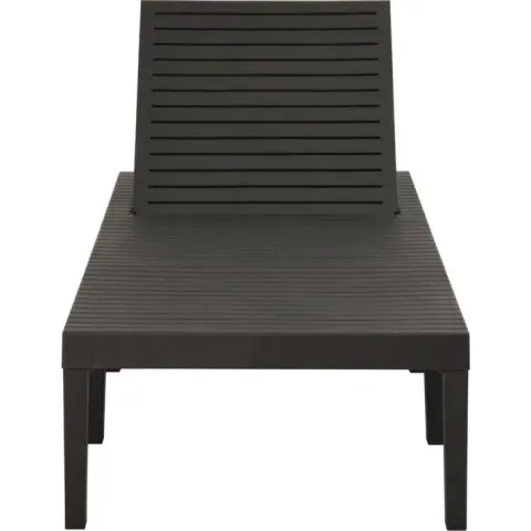vidaXL Ligbed kunststof antracietkleurig