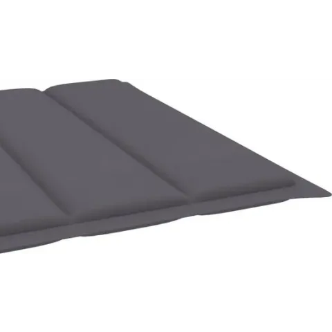 vidaXL Ligbedkussen 200x60x4 cm stof antraciet  VDXL_314203