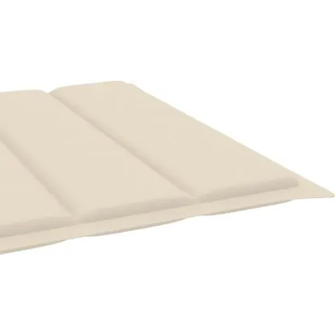 vidaXL Ligbedkussen 200x60x4 cm stof crèmekleurig  VDXL_314205