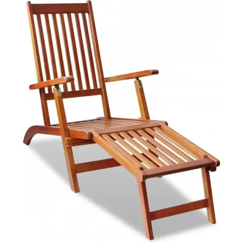 vidaXL Ligstoel voor in de tuin - Acacia hout
