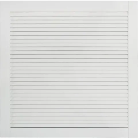 vidaXL Louvredeur 39.5x39.4 cm massief grenenhout wit