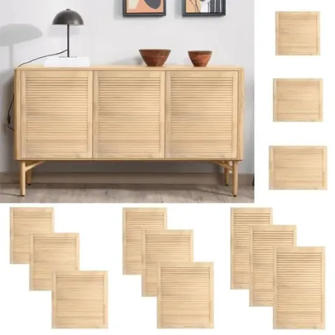 vidaXL Louvredeur 39.5x49.4 cm massief grenenhout
