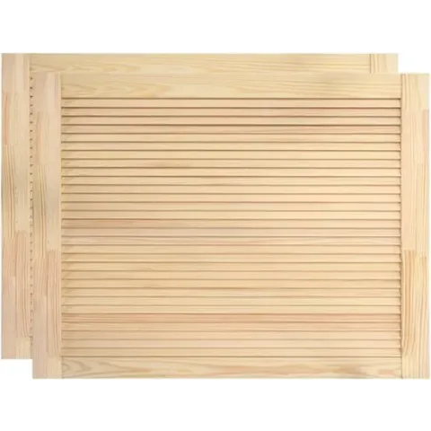 vidaXL Louvredeuren 2 st 39.5x59.4 cm massief grenenhout