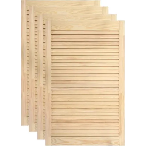 vidaXL Louvredeuren 4 st 99.3x59.4 cm massief grenenhout