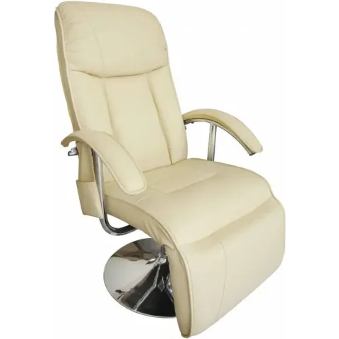 vidaXL - Massagefauteuil Simento - crème