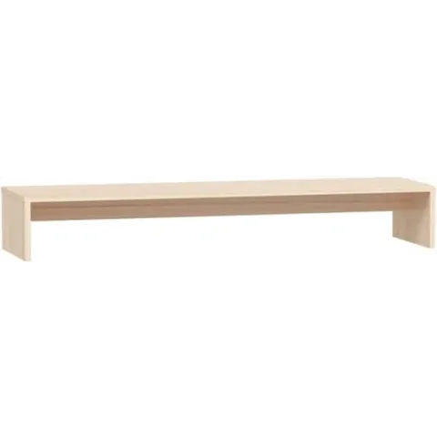 vidaXL Monitorstandaard 100x27x15 cm massief grenenhout