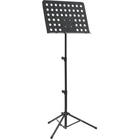 vidaXL Muziekboekenstandaard staal zwart bladmuziek standaard