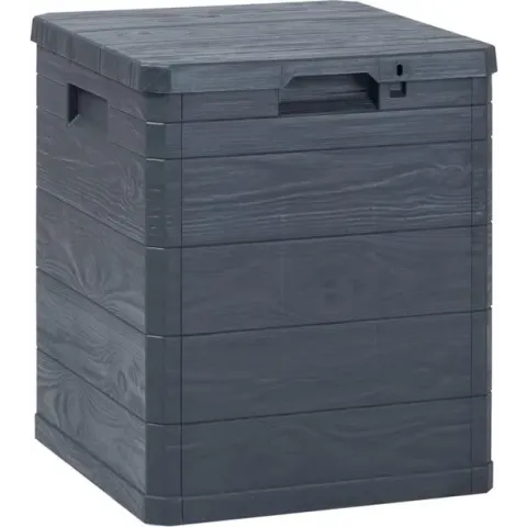 vidaXL Opbergbox 90 L antraciet