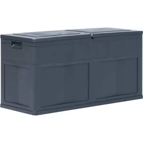 vidaXL Opbergkist 320 L zwart