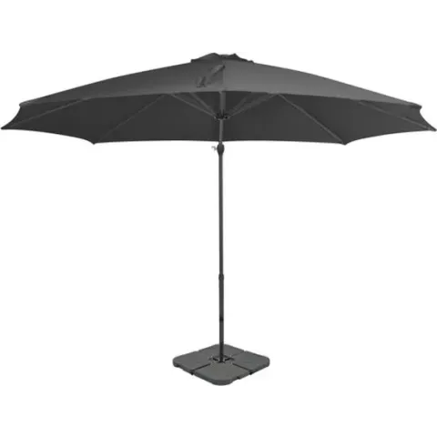 vidaXL Parasol met draagbare voet antraciet