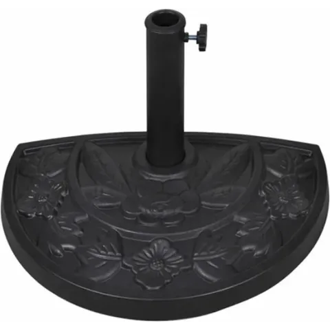 vidaXL Parasolvoet halfrond hars