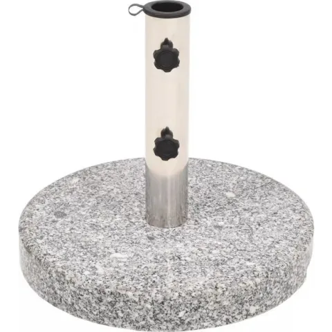 vidaXL Parasolvoet rond 22 kg graniet