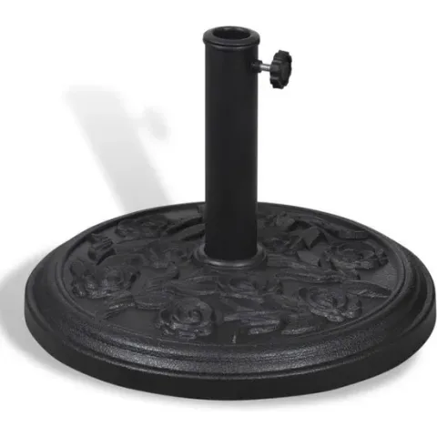 vidaXL - Parasolvoet Ronde parasolvoet in hars 9 kg