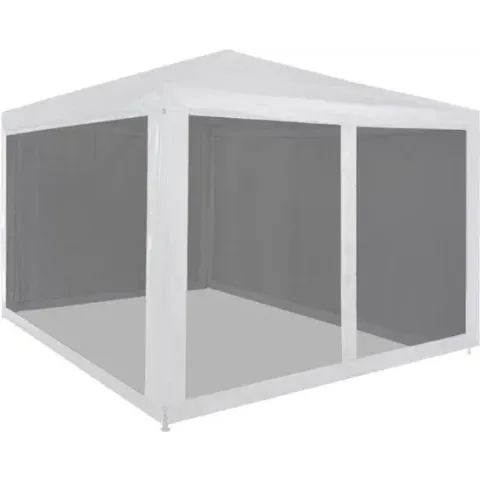 vidaXL Partytent met 4 mesh zijwanden inklapbaar 3x3 m