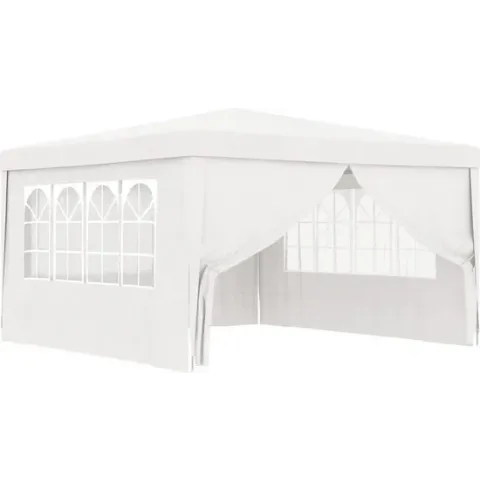 vidaXL Partytent met zijwanden professioneel 90 g/m² 4x4 m wit