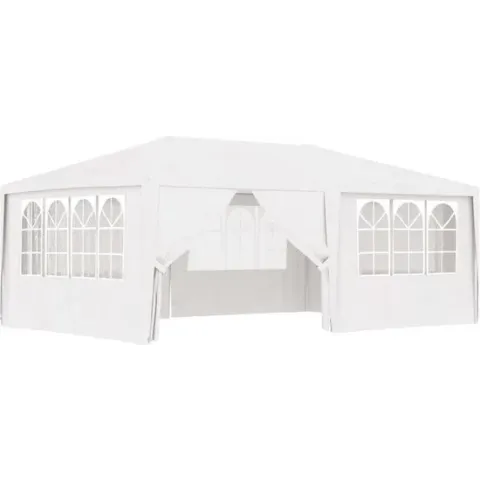 vidaXL Partytent met zijwanden professioneel 90 g/m² 4x6 m wit