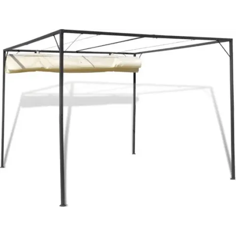 vidaXL - Partytent/Tuinpaviljoen Spineda 3 x 3 m - met uitschuifbaar dak