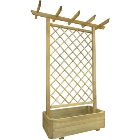 vidaXL Pergola plantenbak 162x56x204 cm FSC hout