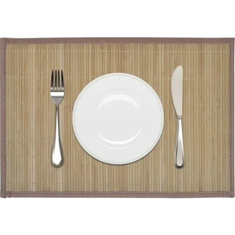 vidaXL Placemats - Bamboe - 30x45 cm - Bruin - 6 stuks