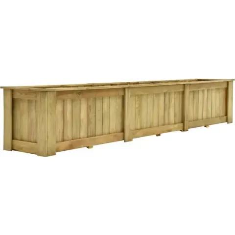vidaXL Plantenbak verhoogd 291x50x50 cm geïmpregneerd grenenhout