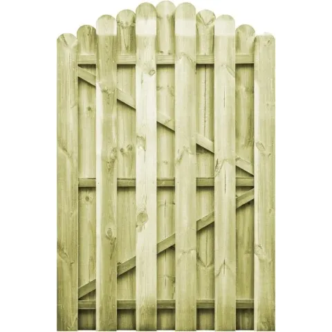 vidaXL Poort 100x150 cm FSC geïmpregneerd grenenhout