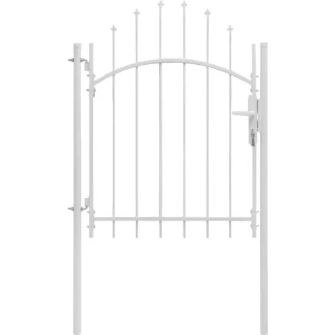 vidaXL Poort 1x2 m staal wit