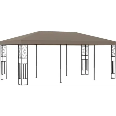 vidaXL Prieel 6x3 m stof taupe