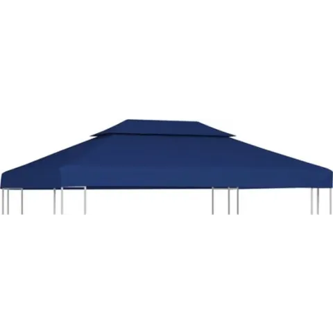 vidaXL Prieeldak 2-laags 4x3m 310 g/m² blauw