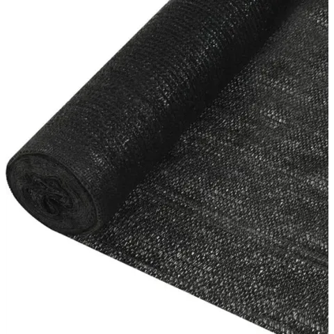 vidaXL Privacynet 195 g/m² 1x10 m HDPE zwart