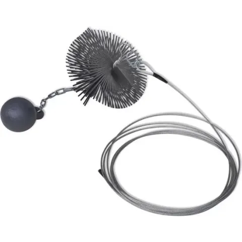 vidaXL Schoorsteenveegborstel rond Ø 15 cm