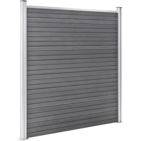 vidaXL Schutting 1737x186 cm HKC grijs