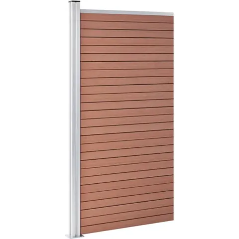 vidaXL Schuttingpaneel 95x186 cm HKC bruin