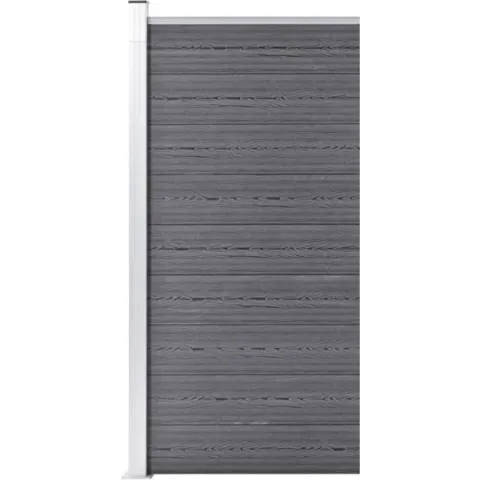 vidaXL Schuttingpaneel 95x186 cm HKC grijs