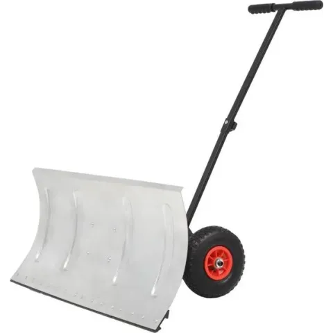 vidaXL Sneeuwploeg handbediend met wielen 100x44 cm