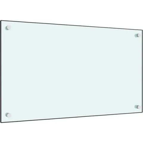 vidaXL Spatscherm keuken 70x40 cm gehard glas wit