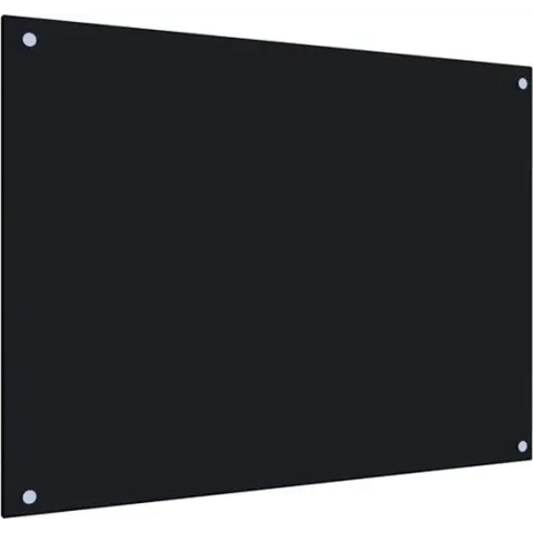 vidaXL Spatscherm keuken 80x60 cm gehard glas zwart