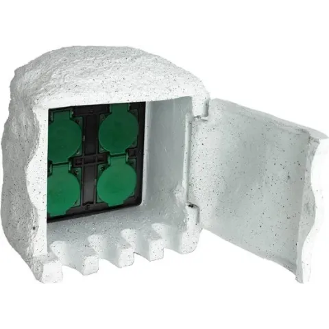 vidaXL - Stopcontact Buitenstopcontact 4 stekkers 40589