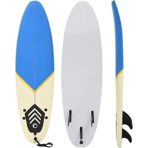 vidaXL Surfboard 170 cm blauw en crème