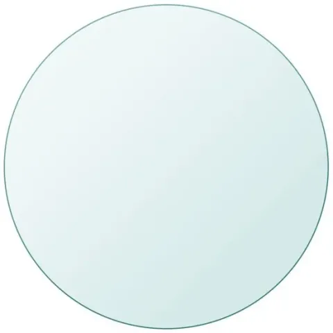 vidaXL Tafelblad van gehard glas 600 mm rond
