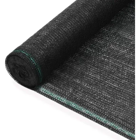 vidaXL Tennisnet 1x100 m HDPE zwart