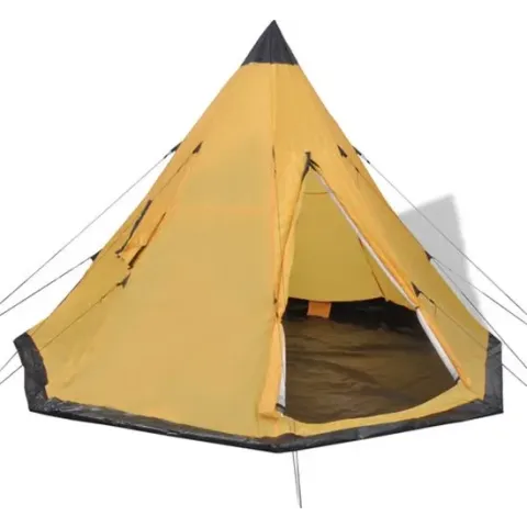 Vidaxl Tent - Geel - 4 Persoons