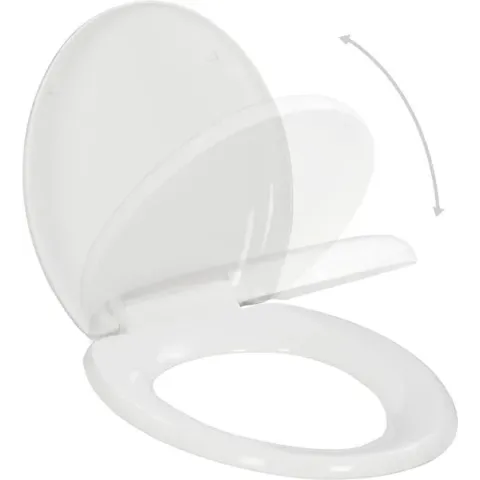 vidaXL Toiletbril soft-close quick-release design wit