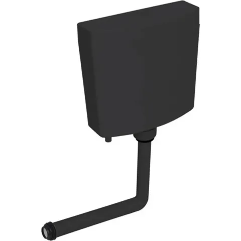 vidaXL Toiletstortbak 3/6 L zwart
