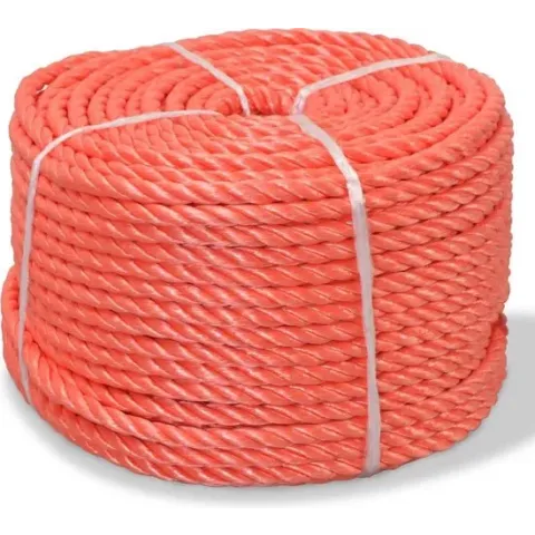 vidaXL Touw gedraaid 14 mm 250 m polypropyleen oranje