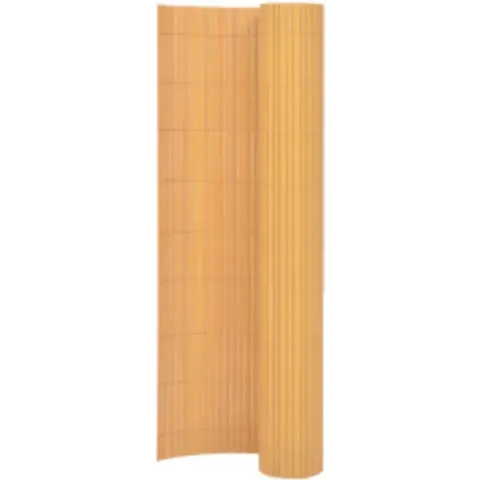 vidaXL Tuinafscheiding dubbelzijdig 90x400 cm geel