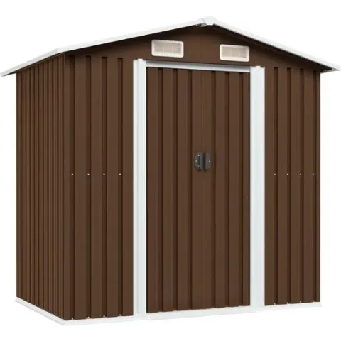 vidaXL Tuinberging 204x132x186 cm staal bruin