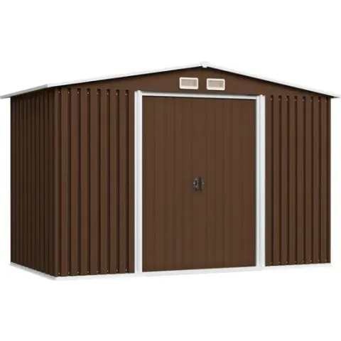 vidaXL Tuinberging 257x205x178 cm staal bruin  VDXL_47031
