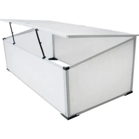 vidaXL - Tuinkas Kweekbak met 2 deksels 110x41x55 cm.