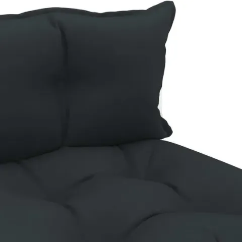 vidaXL Tuinmiddenbank met antracietkleurige kussens pallet hout