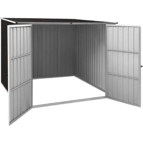 vidaXL Tuinschuur 195x198x159 cm gegalvaniseerd staal bruin